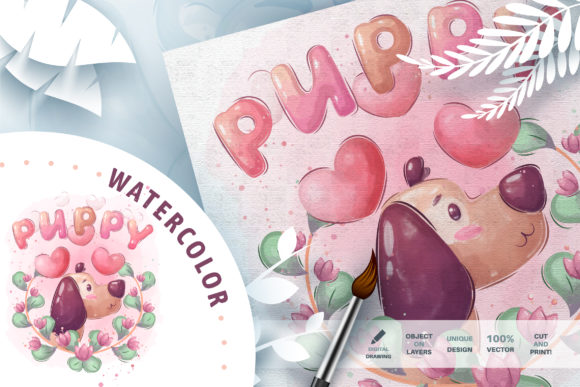 Watercolor Cartoon Character Dog: A Seller's Review