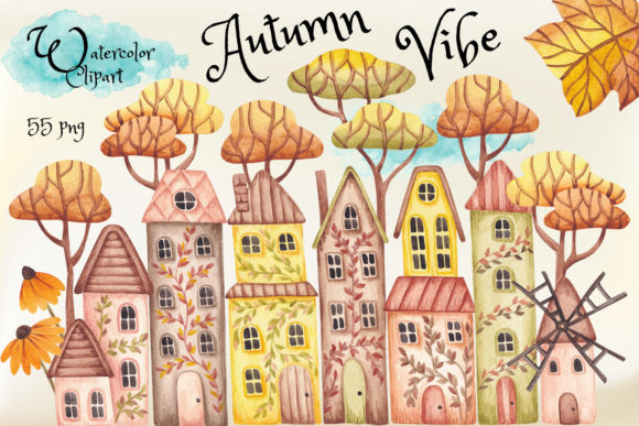 Watercolor Clipart “Autumn Vibe”