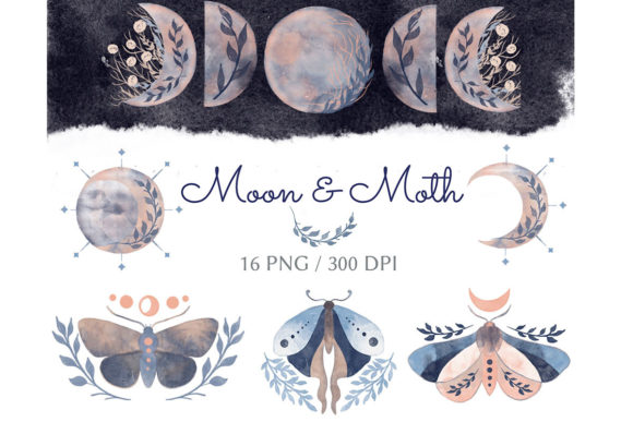 Watercolor Moon and Moth: A Designer's Review for Real Projects