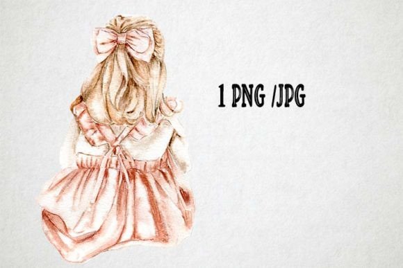 Watercolor Small Fashion Clipart Girls Illustrations