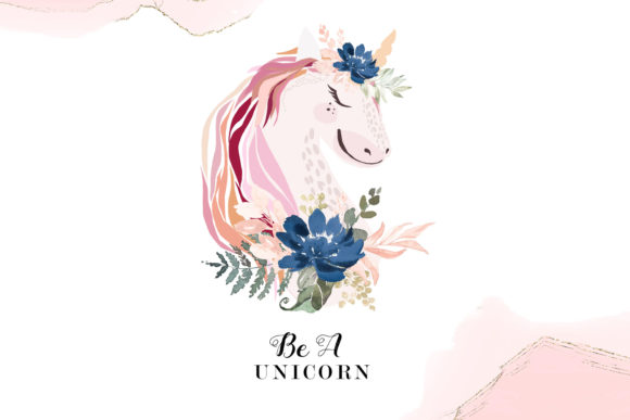 Watercolor Unicorn, Be a Unicorn Illustrations